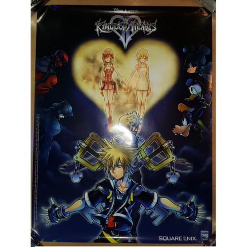 Kingdom Hearts Ii - Affiche Promotionnelle Officiel 60x80 Cm