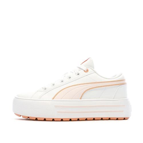 Baskets Blanc/Rose Plateforme Femme Puma Kaia 2.0 - 38