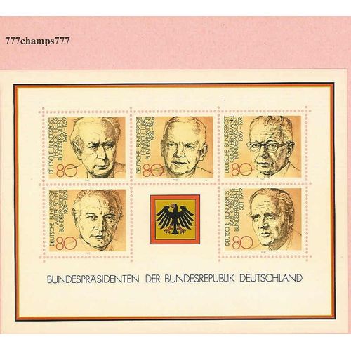 Allemagne. Bloc Bundespräsidenten.