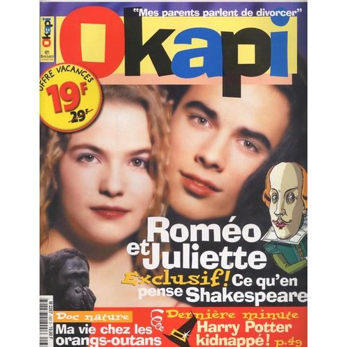 Okapi / 26-01-2001  N° 687 : Romeo Et Juliette / Damien Sargue / Cecilia Cara (4p)
