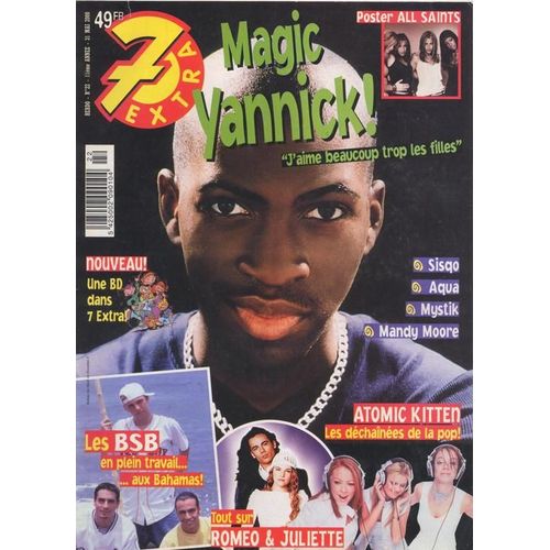 7 Extra (Edition Belge) / 31-05-2000  N° 22 : Romeo Et Juliette / Damien Sargue / Cecilia Cara (2p) - Backstreet Boys (1,5p) - Mylène Farmer (1/4p)
