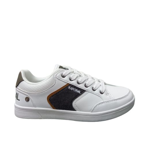 Kaporal Baskets Basses Blanche Et Kaki