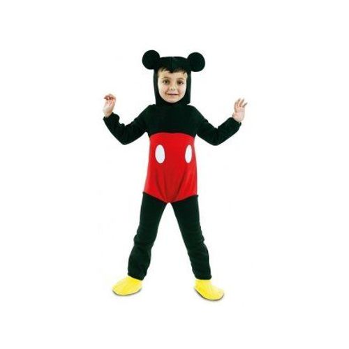 Deguisement - Costume Classique Souris Mickey 3/4 Ans : Combinaison + Chapeau Oreilles
