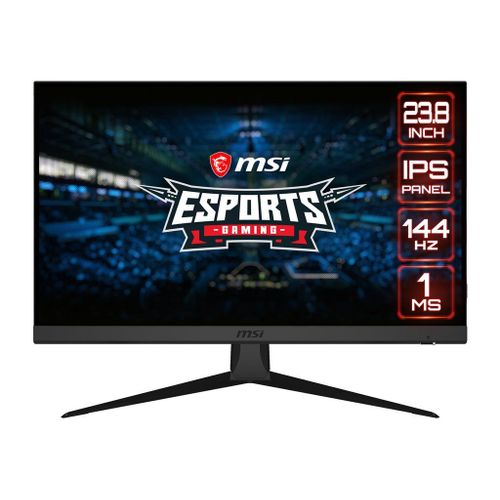 MSI Optix G242 - Écran LED - jeux - 23.8" - 1920 x 1080 Full HD (1080p) @ 144 Hz - IPS - 250 cd/m² - 1000:1 - 1 ms - 2xHDMI, DisplayPort - noir