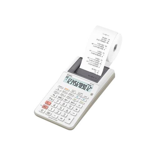 Casio HR-8RCE - Calculatrice avec imprimante - LCD - 12 chiffres - pile - blanc