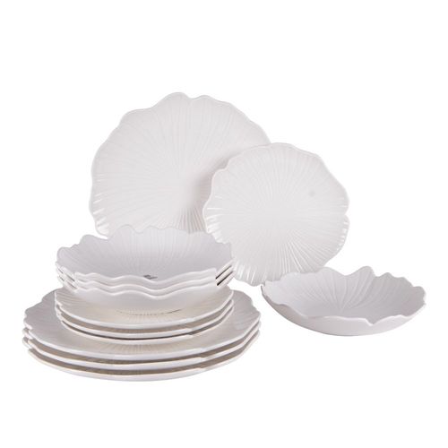 Service D'assiettes Ginkgo 12 Pièces