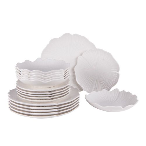 Service D'assiettes Ginkgo 18 Pièces