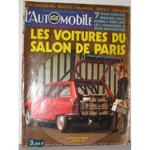 L Automobile  Sport Mecanique N° 304 : Les Voitures Du Salon De Paris