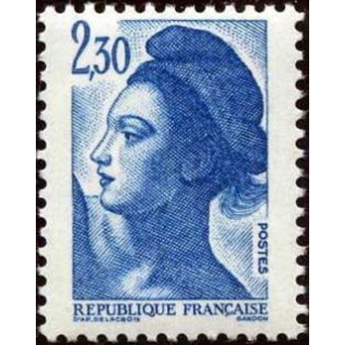 Timbre France 1982 Oblitéré - Liberté De Gandon 2,30 F - Yt2189