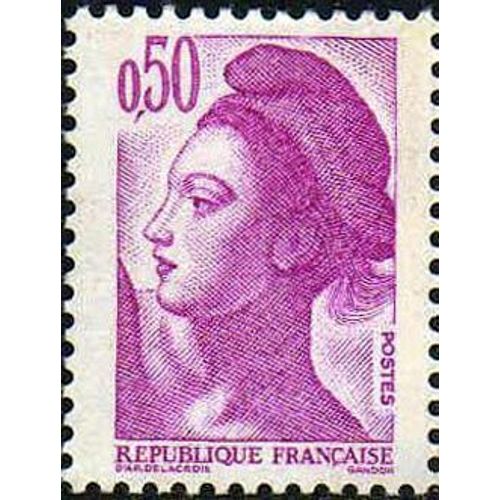 Timbre France 1982 Oblitéré - Liberté De Gandon 0,50 F - Yt2184