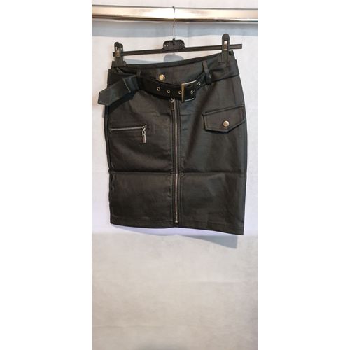 Jupe Simili Cuir Noir Femme In Vogue Paris Taille S