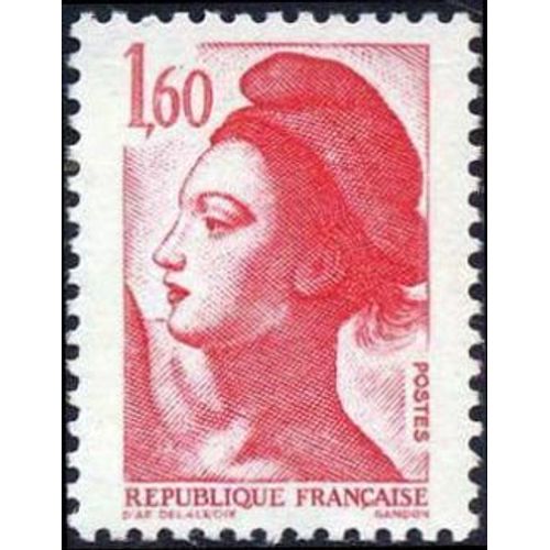 Timbre France 1982 Oblitéré - Liberté De Gandon 1,60 F - Yt2187
