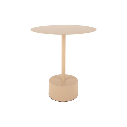 Table D'appoint Ronde En Métal D40cm Sable