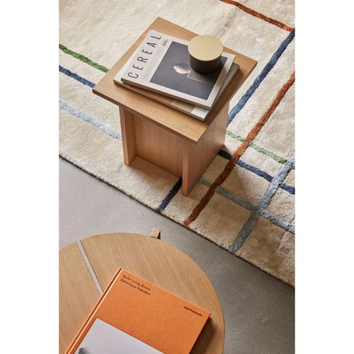 Table D'appoint En Placage De Chêne Naturel