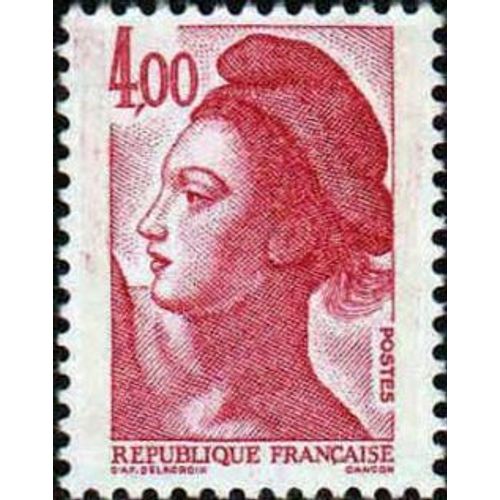 Timbre France 1982 Oblitéré - Liberté De Gandon 4,00 F - Yt2244