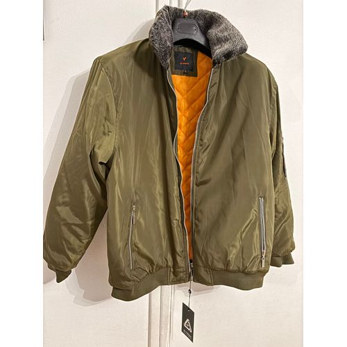 Veste Blouson Bombers Pour Hommes, Marque D-Rock, Taille L, Couleur Vert Kaki