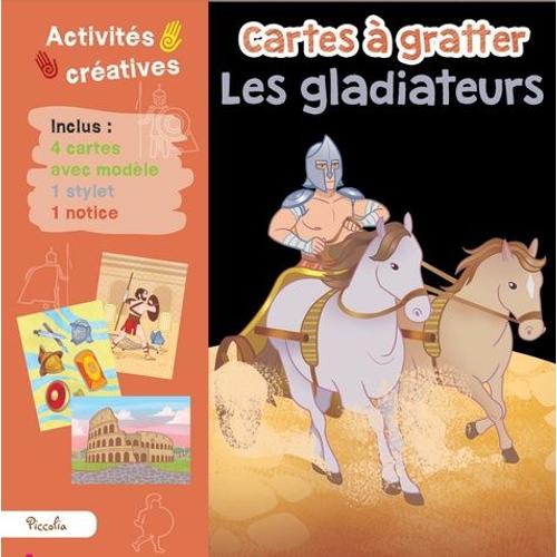Cartes À Gratter - Les Gladiateurs - Avec 4 Cartes Modèles, 1 Stylet Et 1 Notice