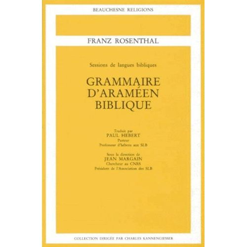 Grammaire D'araméen Biblique