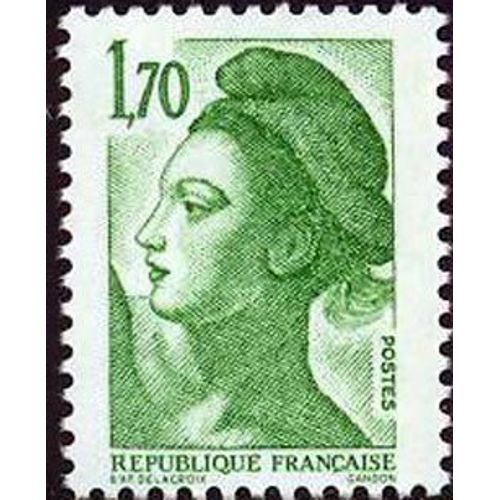 Timbre France 1984 Oblitéré - Liberté De Gandon 1,70 F - Yt2318