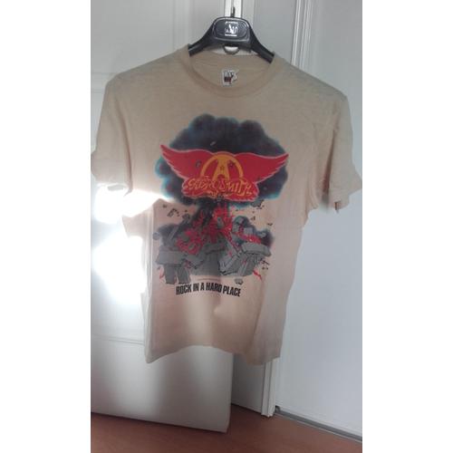 T-Shirt : Aerosmith - Rock In A Hard Place 1982 - Taille : M