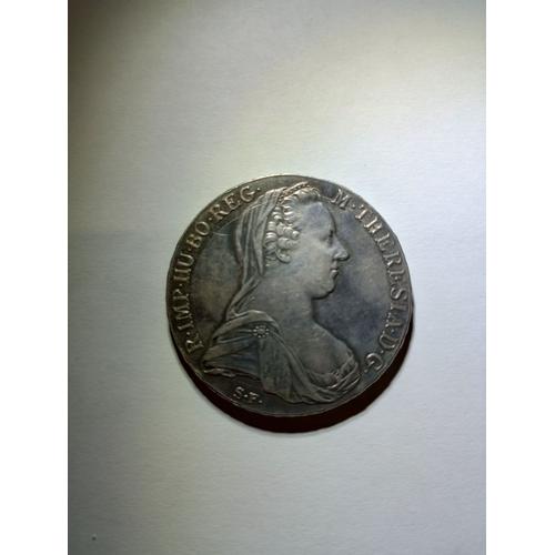 M. Theresia D'autriche Sterling Silver Coin 1780