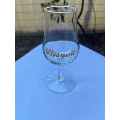 Verre À Cognac Gravé Bisquit.