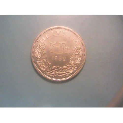 5 Francs Suisse 1982 Gotthardus