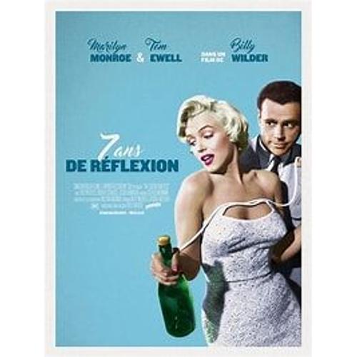 Affiche De Cinéma Pliée '(100x70cm)) 7 / Sept Ans De Reflexion Avec Marilyn Monroe