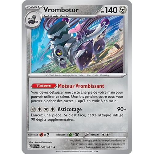Carte Pokémon - Vrombotor - 065/091 - Holo-Rare - Ev4,5 Destinées De Paldea -