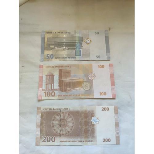 Billets Pound Syrien .1x200 .1x100.1x50