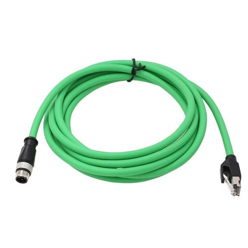 Cable r¿¿seau Ethernet M12 4 broches D cod¿¿ vers RJ45 Cat5e pour cam¿¿ra Cognex capteur malade Profinet blind¿¿ High Flex 8 m