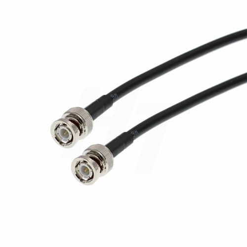 Cable coaxial BNC male vers BNC male SDI RG223 RF 50 Ohm double blindage faible perte de signal pour GPS LAN/WAN Data Video (1,5 m)