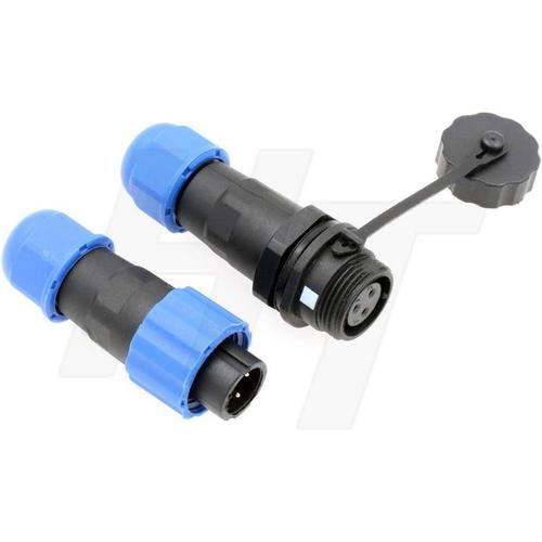 SD13 3 broches male femelle cable prise prise circulaire ¿¿tanche IP68 connecteur en plastique pour appareils ¿¿lectriques d'alimentation ext¿¿rieure