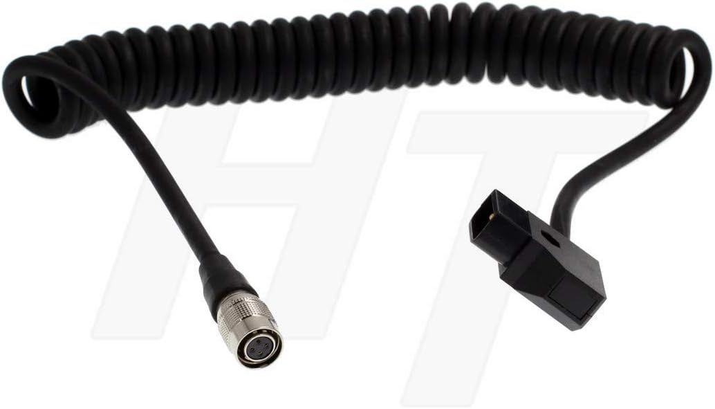 SmallHD AC7-OLED DP7-PRO Cable d'alimentation enroul¿¿ Hirose 4 Broches Femelle vers D-Tap