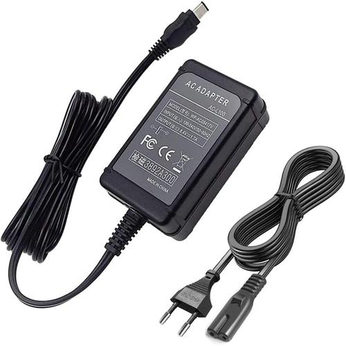 AC-L100 Bloc d'alimentation Kit de chargeur compatible avec Sony Handycam DCR-TRV103 TRV130 TRV150, CCD-TRV108 TRV118 TRV128 Cam¿¿scope de rechange AC-L10A L10B AC-L15A L15B AC-L100A L100B L10C