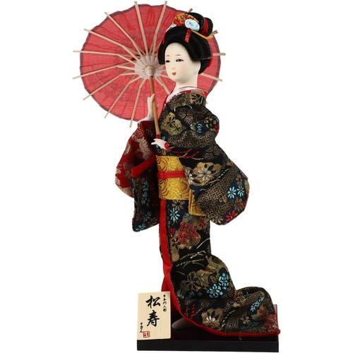 Poup¿¿E Japonaise Geisha Kimono Kabuki : Culture Asiatique - Figurine De Collection Traditionnelle Japonaise Anciens Mod¿¿Les Samoura? Avec Parapluie