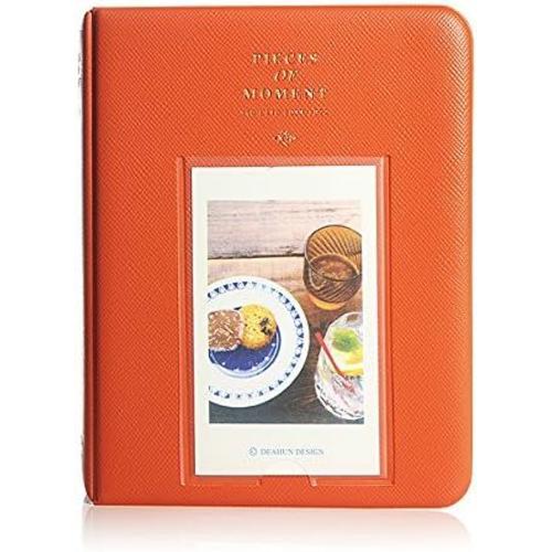 Album Photo Photographie Image 64Pochettes pour Polaroid Fuji Film Instax Mini Film Orange