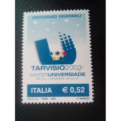 Timbre Italie Y T 2622 Universiade D'hiver De Tarvisio 2003 ( 190108 ) _ 2_