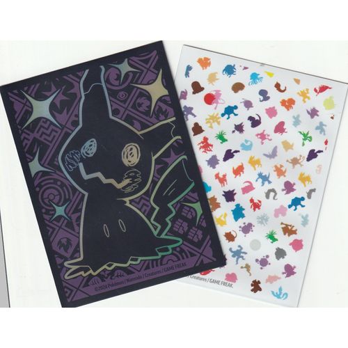 2 Protèges Cartes Pokémon Sleeves - Mimiqui/Mew 151