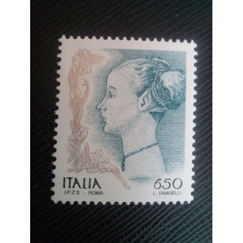 Timbre Italie Y T 2314 Portrait De Femme, Pollaiolo 1998 ( 190108 )
