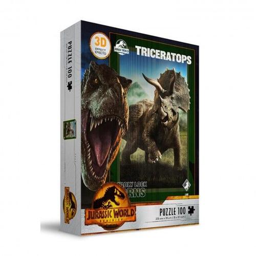 Puzzle Jurassic World - Triceratops Effet 3d 100pcs (Sd Toys)