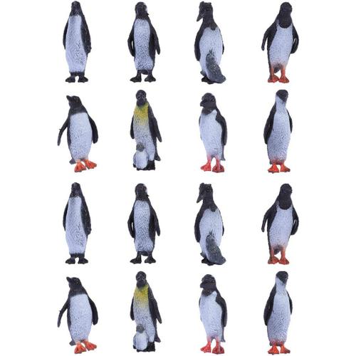 Pingouin Figure Mod¿¿Le Oc¿¿An Polaire Animaux Figurines D¿¿Coration De La Maison Enfants Jouet ¿¿Ducatif 16 Pcs