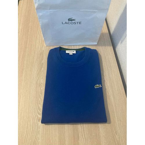 Pull Col Rond Lacoste Nouvelle Collection 2023 Bleu