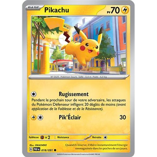Carte Pokémon - Pikachu - 018/091 - Ev4,5 Destinées De Paldea