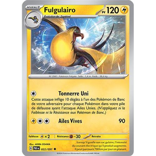 Carte Pokémon - Fulgulairo - 022/091 - Ev4,5 Destinées De Paldea