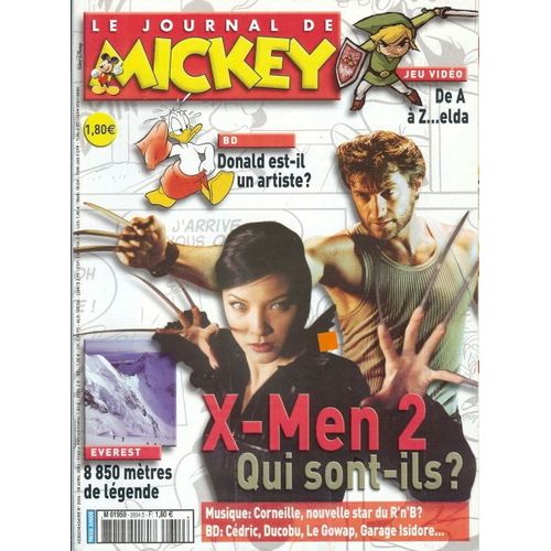 Le Journal De Mickey N° 2654 : X- Men 2 :" Qui Sont'ils?"