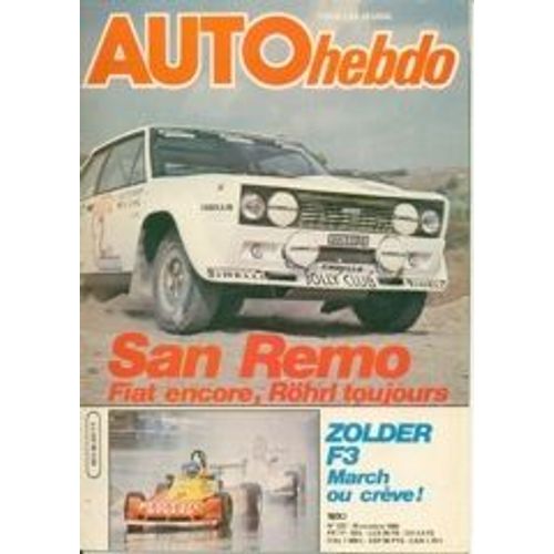 Auto Hebdo N° 237 : San Remo