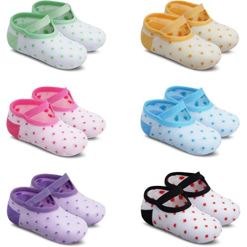 B¿¿b¿¿ Tout-petits Chaussettes Antid¿¿rapantes Chevilles Socquettes Coton 1-3 Ans Paquet de 6