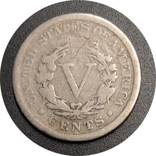 5 Cents 1894 Etats-Unis, Modèle "Liberty Nickel" Avec "Cents", Monnaie De Collection