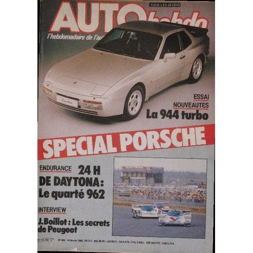 Auto Hebdo N° 458 : Spécial Porsche